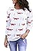 Tutorutor Womens Crewneck Cute Sweatshirt Long Sleeve Animal Print Shirt Tops