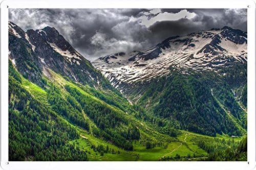 Metal Poster Tin Sign Plate #22052 Col De La Forclaz Switzerland Retro Vintage Wall Décor by hamgaacaan (20x30cm)