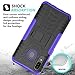 SKTGSLAMY Galaxy A20/Galaxy A30/Galaxy A50 Case, [Shockproof] Tough Rugged Dual Layer Protective Case Hybrid Kickstand Cover for Samsung Galaxy A20/A30/A50 (Purple)