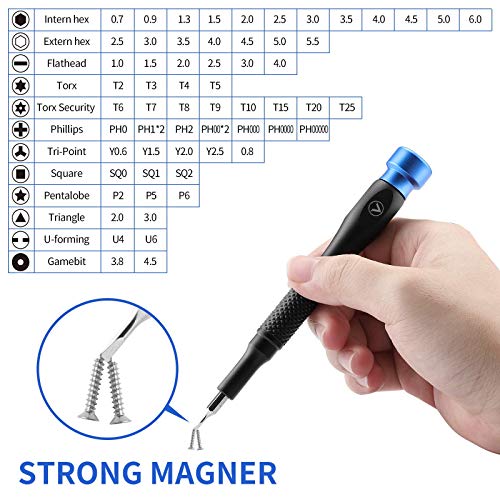 Schraubendreher Set, JVMAC 76-teilig- Reparatur-Set für Smartphones, Tablets, PCs, Konsolen, Kameras, Uhren, Brillen… – Bild 3