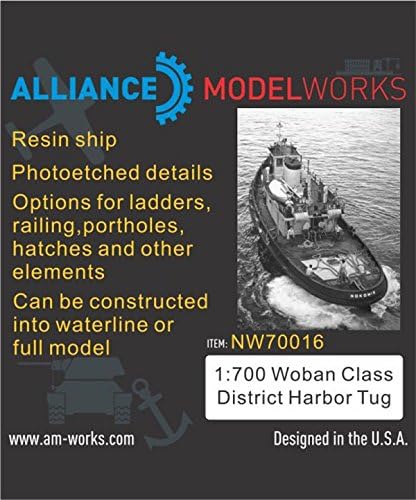 Alliance Model Works 1:700 Woban Class District Harbor Tug Resin Kit #NW70016