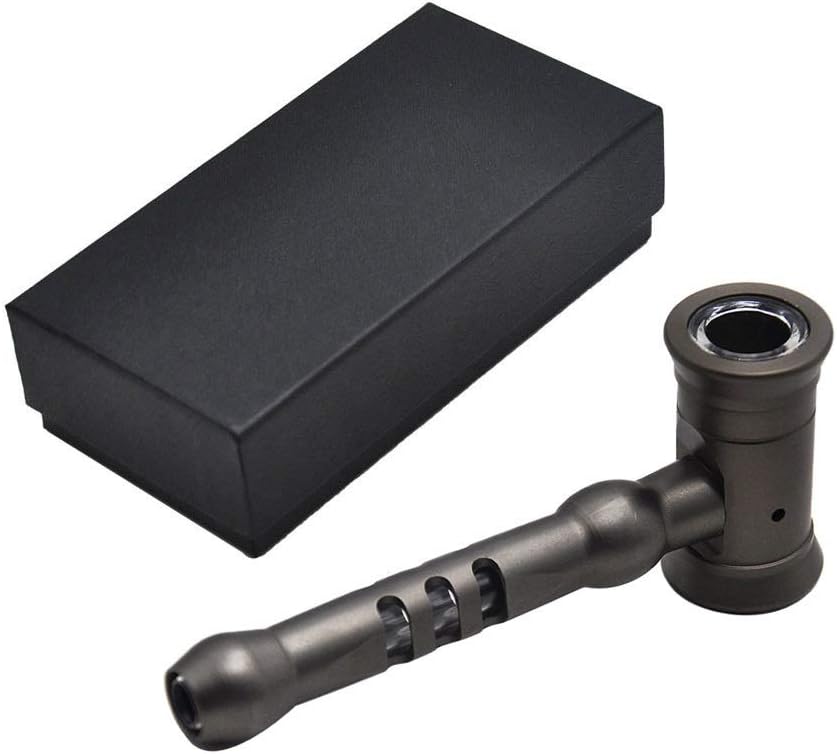 QINJLI Hammer Pipe Portable Metal Pipe Gift Box, Pipe Fitting Wax Rope, Easy to Clean, Suitable for Pipe Lovers