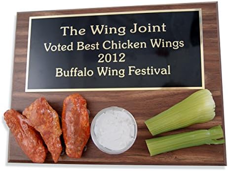 Far Out Awards Chicken Wing Plaque - Cooking Trophy, Barbeque Trophy, BBQ Award, Eating Competition, Top Chef, Cook Off Trophy