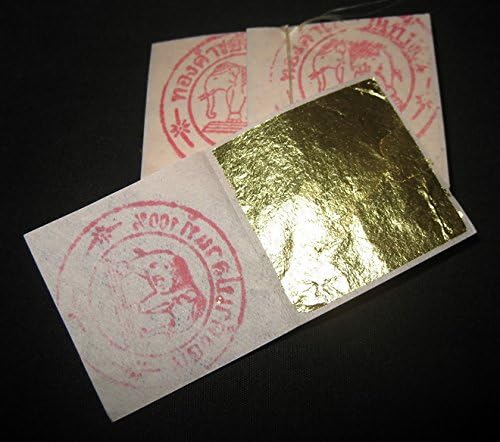 Edible Gold Leaf Sheets 100 Leaves 24 Karat Size: 1.4" X 1.4" Genuine Authentic for Foods, Cake & Chocolates, Decoration, Health & Beauty, Home Arts & Crafts, Metal Working.
