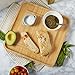 Organic Bamboo Charcuterie Board with a Pullout Drawer and Cutlery Set- The Ultimate Eco Friendly Serving Tray for Wine, Cheeses And Meats- Precise Craftsmanship