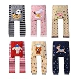 Kubeer 6pc 0-3T Baby PP Pants Child Leggings Boy Girl Leg Kids Trousers Clothes