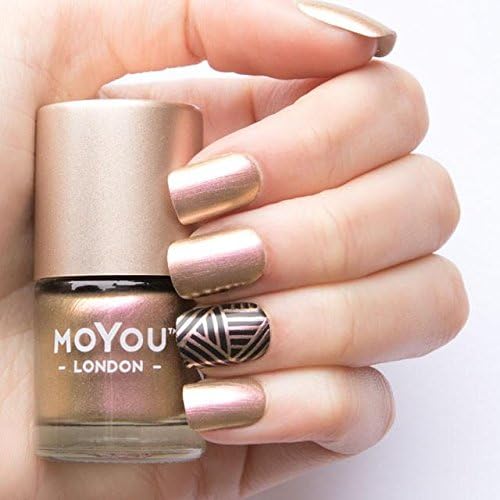 Stamping Nail Lacquer - Ladygold Pink