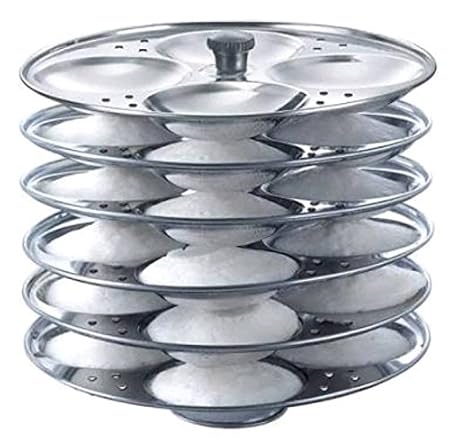 Idly Plates-Set of 6 (Silver)