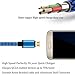 WITPRO Galaxy S7 S6 Edge Charger, Braided Nylon Gold-Plated Fast Data/Sync USB Charging Cable for Samsung Galaxy S7/S6/S4, Note 4/5, Tab E a S2, More (3.3Ft, 2-Pack)
