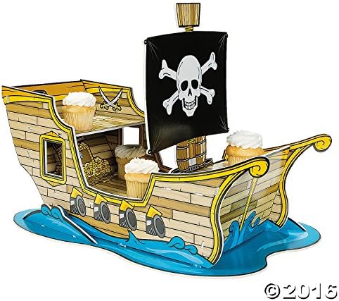 Pirate Ship Cupcake Stand