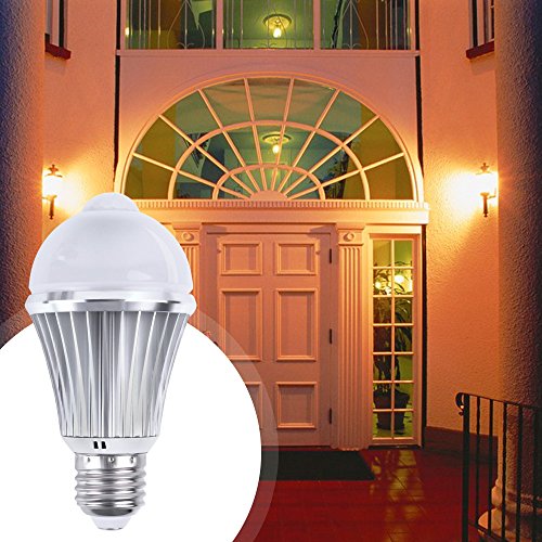 Motion Sensor Led Light Bulb 12w 1080lm E26 110v Automatic