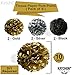 Gold 50th Birthday Decorations Kit – Large, Pack of 49 | Number 5 and 0 Party Balloons Supplies | Black, Gold, Silver Happy Birthday Banner, Pompoms, Garland and Latex Balloons