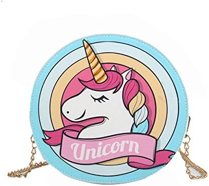 Unicorn PU Leather crossbody Bags purses for girls －Small Satchel Messenger Bags Shoulder bag by DPIST