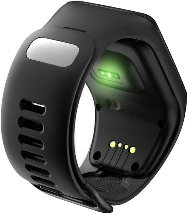 RongYooo Replacement for TomTom Strap Bands,Silicone Watch Band Compatible for TomTom Runner 2 3,TomTom Spark 3,Golfer 2. (Black) - Image 4
