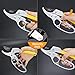 Number-one Pruning Shears, Garden Pruner High Carbon Alloy Steel Hand Pruner Bypass Ratchet Pruning Shears Professional Garden Cutter Scissors Tree Trimmers Secateurs with Ergonomic Anti-Slip Handlesthumb 3
