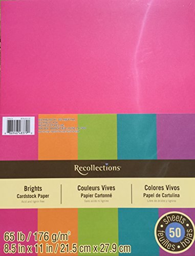 Recollections Cardstock Paper, Brights 8.5" X 11"