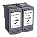 Novajet 2 PK Remanufactured Ink Cartridge Replacement for Canon PG-40 PG 40 Comptaible with Canon PIXMA MP150 160 450 460 MX300 IP1600 2600 (2 Black)