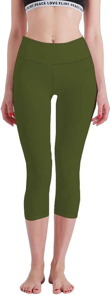 olive green high waisted pants
