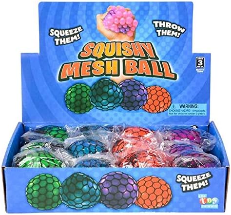 neon mesh squishy ball