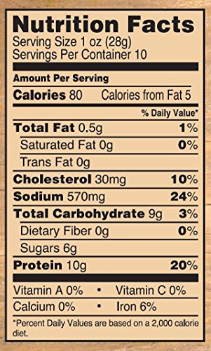 Cattleman's Cut Peppered Steakhouse Beef Jerky, 10 Ounce