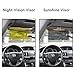 lebogner Auto Anti-Glare Day and Night Vision Sun Visor, Multifunctional 2 in 1 Car Sunshade & Night Vision Visor Extender, Windshield Driving Visor, Compatible with All Cars, SUVs, Trucks