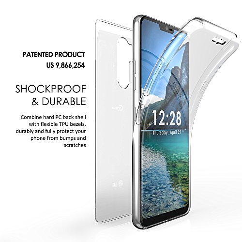 LG G7 ThinQ Case, BeyondCell TriMax 360 Clear Full Body Built in Screen Protector For LG G7 (2018 Released) - Parasailing