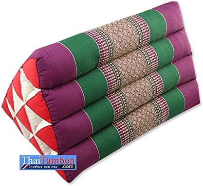 Foldout Triangle Thai Cushion, 12x20x11 Inches