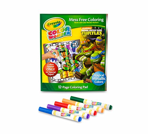 Crayola Color Wonder Teenage Mutant Ninja Turtles Metallic Paper and Markers