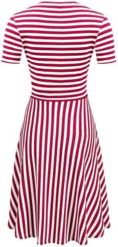 YOUNG RONG Women's 1950s Cap Sleeve Vintage Dress Floral Party Dress
