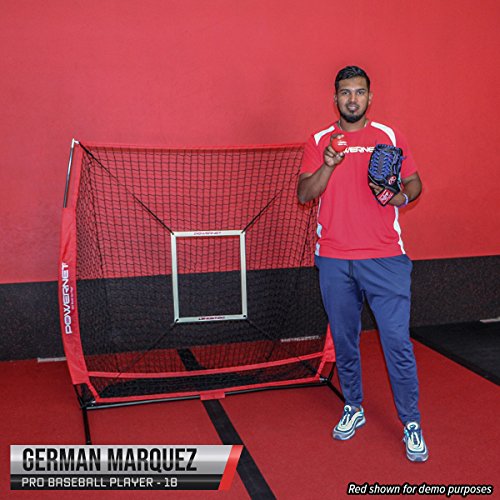 image for PowerNet 5x5 Practice Net + Strike Zone + Weighted Training Ball Bundl