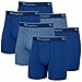 Champion Men's 6 Pack Smart Temp Boxer Brief (Large, Blue)