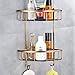Rozin Dual-Tier Bathroom Kitchen Corner Shelf Shower Caddy Holder Antique Brass