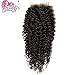 Brazilian Virgin Hair 1piece Curly Hair Closure 100% Unprocessed Human Hair Extensions Natural Color 30-35g/piece