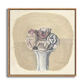 Framed Canvas Wall Art Metaphysical Still Life with Triangle by Giorgio Mordian Canvas Prints Home Artwork Decoration for Living Room,Bedroom - 16x16 inches