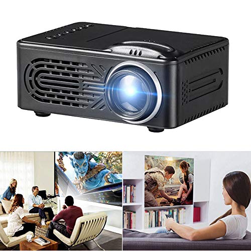 Sonmer G814 600 Lumens HD 1080P LED Multimedia Projector, 20000 hours Home Theater Cinema, 1000:1 Contrast,Build-in Stereo HiFi Speaker, 25-80inches Picture Size