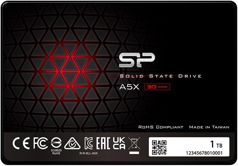 Silicon Power Ace A5X 1TB SSD 2.5in SATA III 7mm SLC Cache Performance Boost