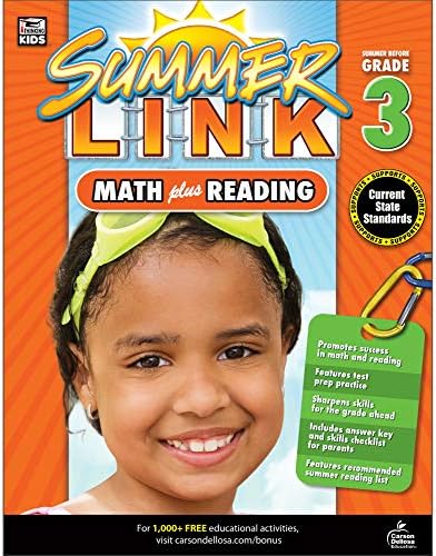 Math Plus Reading Workbook: Summer Before Grade 3 (Summer Link)