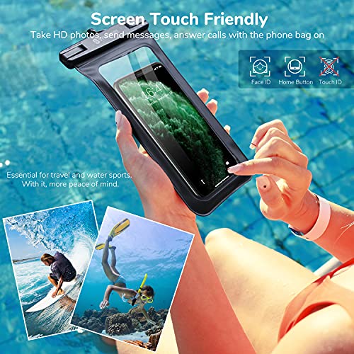 𝐒𝐲𝐧𝐜𝐰𝐢𝐫𝐞 Waterproof Phone Pouch [2Pack] Universal IPX8 Waterproof