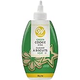 Wilton Cookie Icing, Quick-Setting, No Heating Needed Squeeze Bottle for Decorating Sugar Cookies &amp; Holiday Treats, 7.5 oz., Green