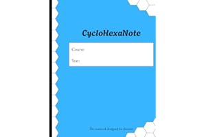 CycloHexaNote: Hexagonal grid notebook with lined space for writing, ideal for chemistry classes