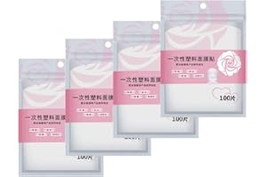 HEALLILY 400Pcs DIY Beauty Disposable Wrap Mask Plastic Facial Mask Preservative Film Disposable Face Mask Sheets for Beauty