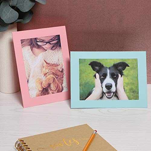 Juvale Cardboard Photo Picture Frame Easel (5 x 7 in, 10 Colors, 30