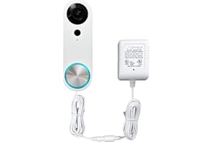 OhmKat Video Doorbell Power Supply - Compatible with SimpliSafe Pro Smart Wi-Fi Video Doorbell - No Existing Wiring Required - Transformer, Adapter, Power Kit & Supply All in One (White)