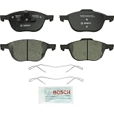 BOSCH BC1044 QuietCast Premium Ceramic Disc Brake Pad Set - Front | Compatible with Select Ford C-Max, EcoSport, Escape, Focus; Mazda 3, 3 Sport, 5; Volvo C30, C70, S40, V50