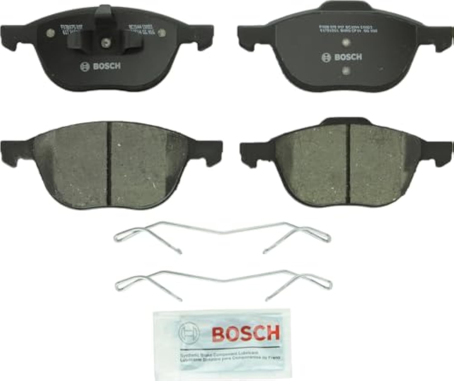 Photo 1 of BOSCH BC1044 QuietCast Premium Ceramic Disc Brake Pad Set - Compatible with Select Ford C-Max, EcoSport, Escape, Focus; Mazda 3, 3 Sport, 5; Volvo C30, C70, S40, V50; FRONT