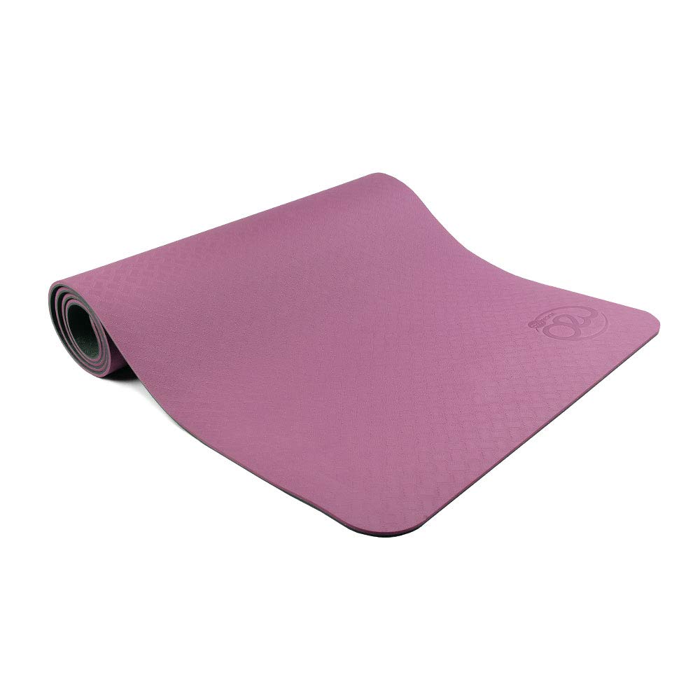 Yoga-Mad Evolution Yoga Mat | Non Slip TPE Exercise Mat with Carry Strap | 183cm x 60cm x 4/6mm | Used for Pilates, Yoga, Stretching, Home Workouts and General Fitness