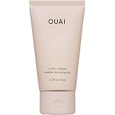 OUAI Curl Defining Cream - Travel Size Hydrating Curl Cream (2.5 Oz) | With Chia &amp; Linseed Oil, Enhances Definition, Hydration &amp; Shine, Tames Frizz &amp; Protects from Humidity, Curly Hair Products