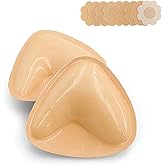 DEPOVOR Ultra Boost Inserts Double-Sided Adhesive Pads Sticky Bikini Padding Inserts for Sports Bra Swimsuit