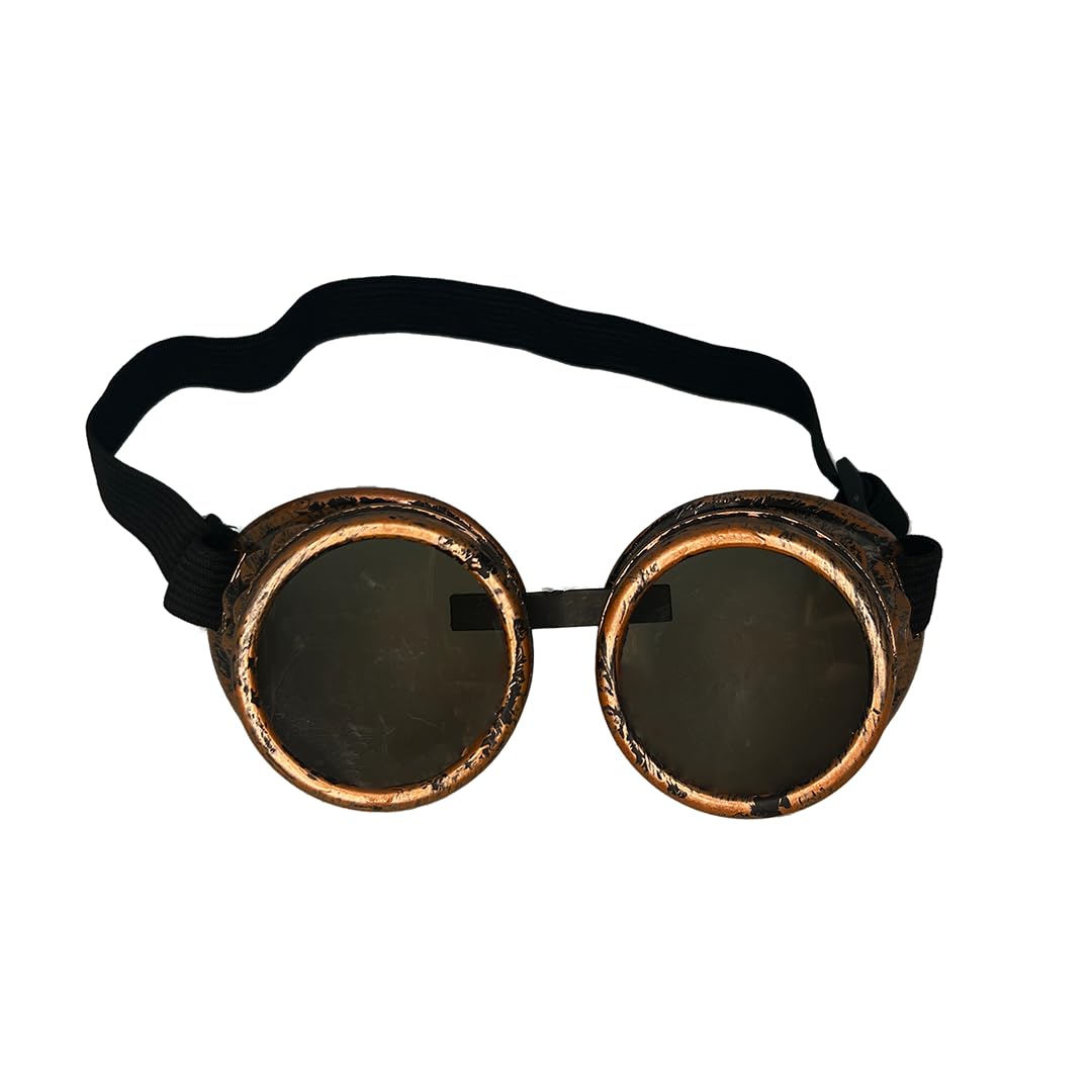 Steampunk Glasses for Men and Women - Retro Sunglasses for Steampunk Outfit I Cyberpunk Burning Man, Carnival, Halloween, Accessories for Party, Accessory for Festival & Fancy Dress Costume
