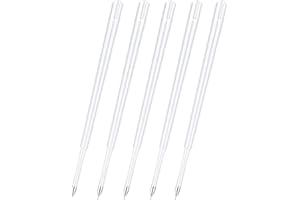 AIGHOMNE 5 pcs Refill for Weeding Pen 3.9inch Fine Point Retractable Craft Vinyl Weeding Tools Air Bubble Remove Release Pin Pen Weed Tool Replacement Stainless Steel Accessories
